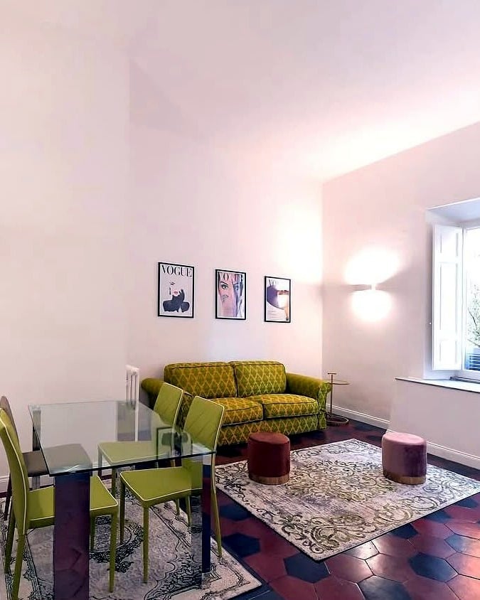 Vatican Apartment — living room detail